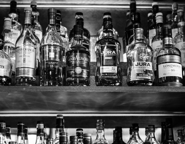 A whisky list of over 80 malts.